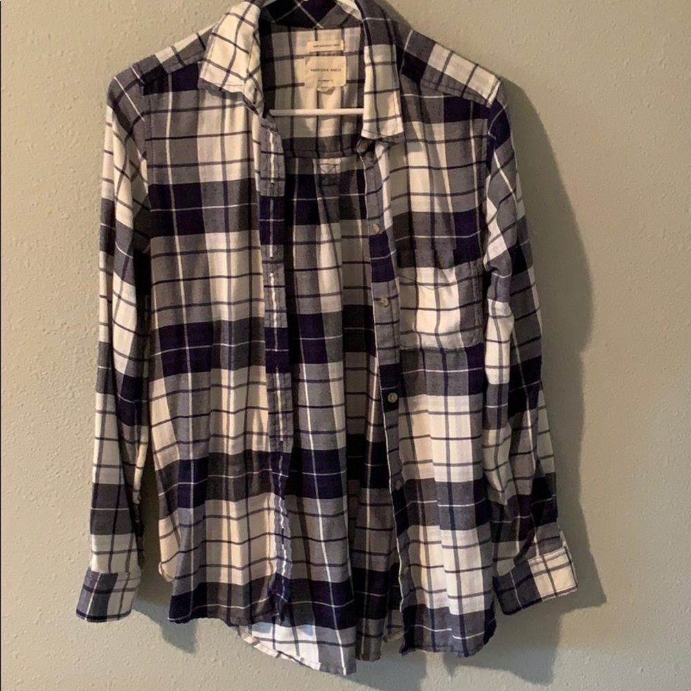 Blue and White Flannel